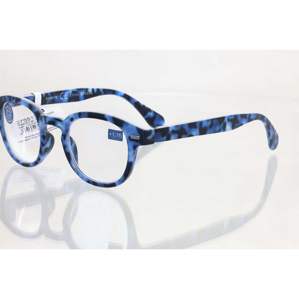 Peepers Headliner 02ABAA +1.75 blue/black reading glasses
