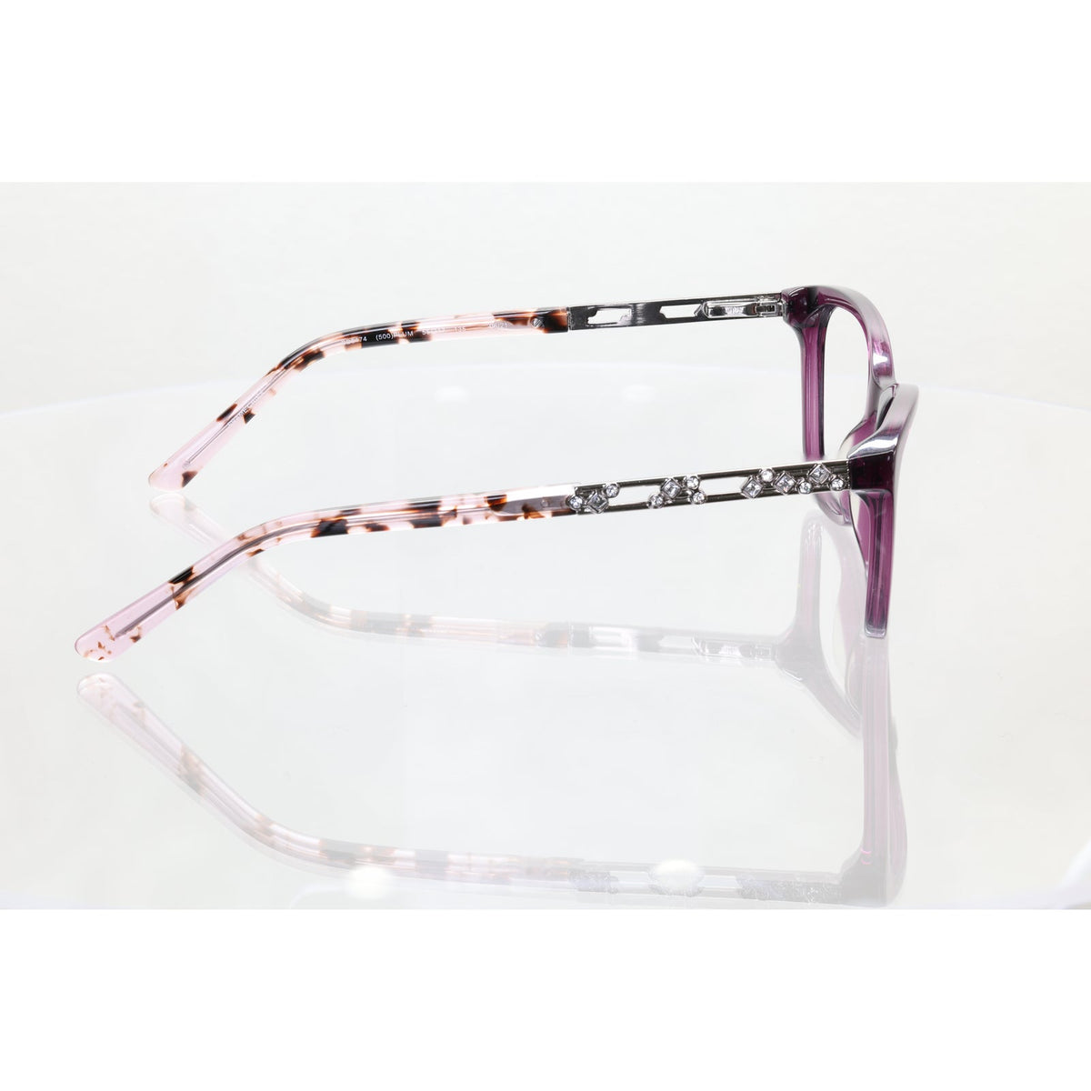 Bebe BB5174 (500) plum eyeglass frames, photo 6 of 8