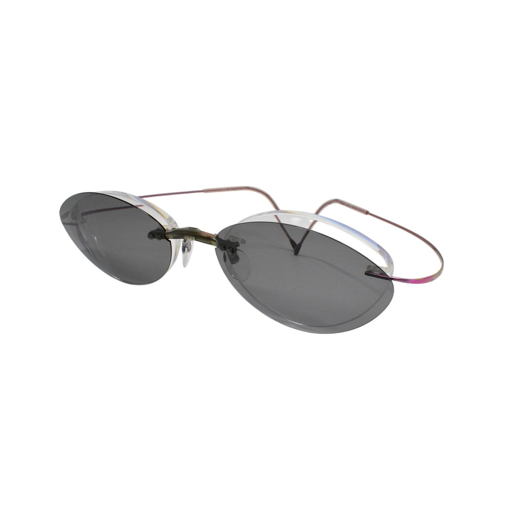 Silhouette 7395 40 Purple Rimless Eyeglasses FRAMES ONLY - GOOD CONDITION