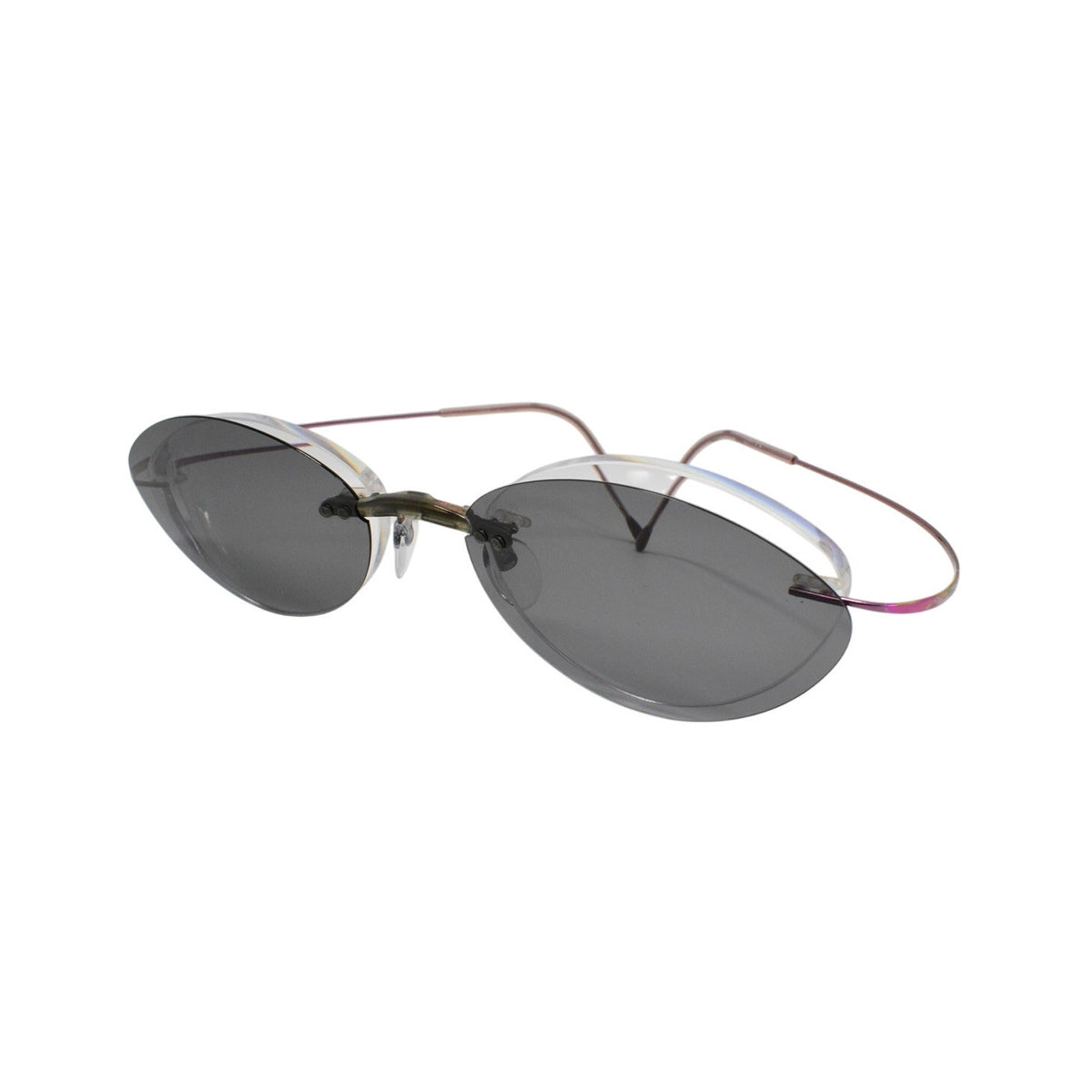 Silhouette 7395 40 Purple Rimless Eyeglasses FRAMES ONLY - GOOD CONDITION