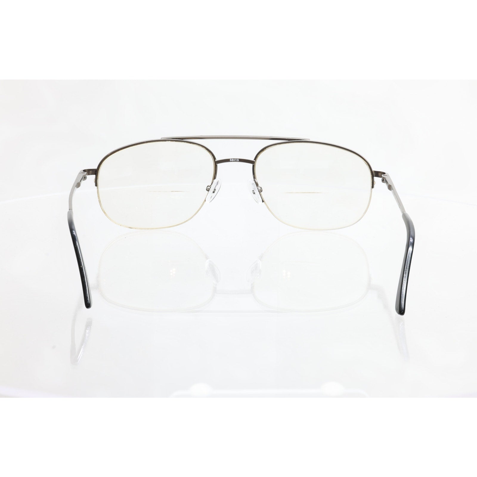 Van Heusen Artie 58-19-140mm Gunmetal Eyeglass FRAMES ONLY - GOOD CONDITION