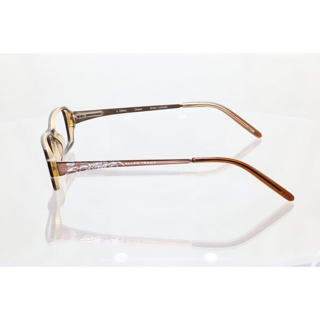 Ellen Tracy Charon brown laminate eyeglass frames, photo 4 of 8
