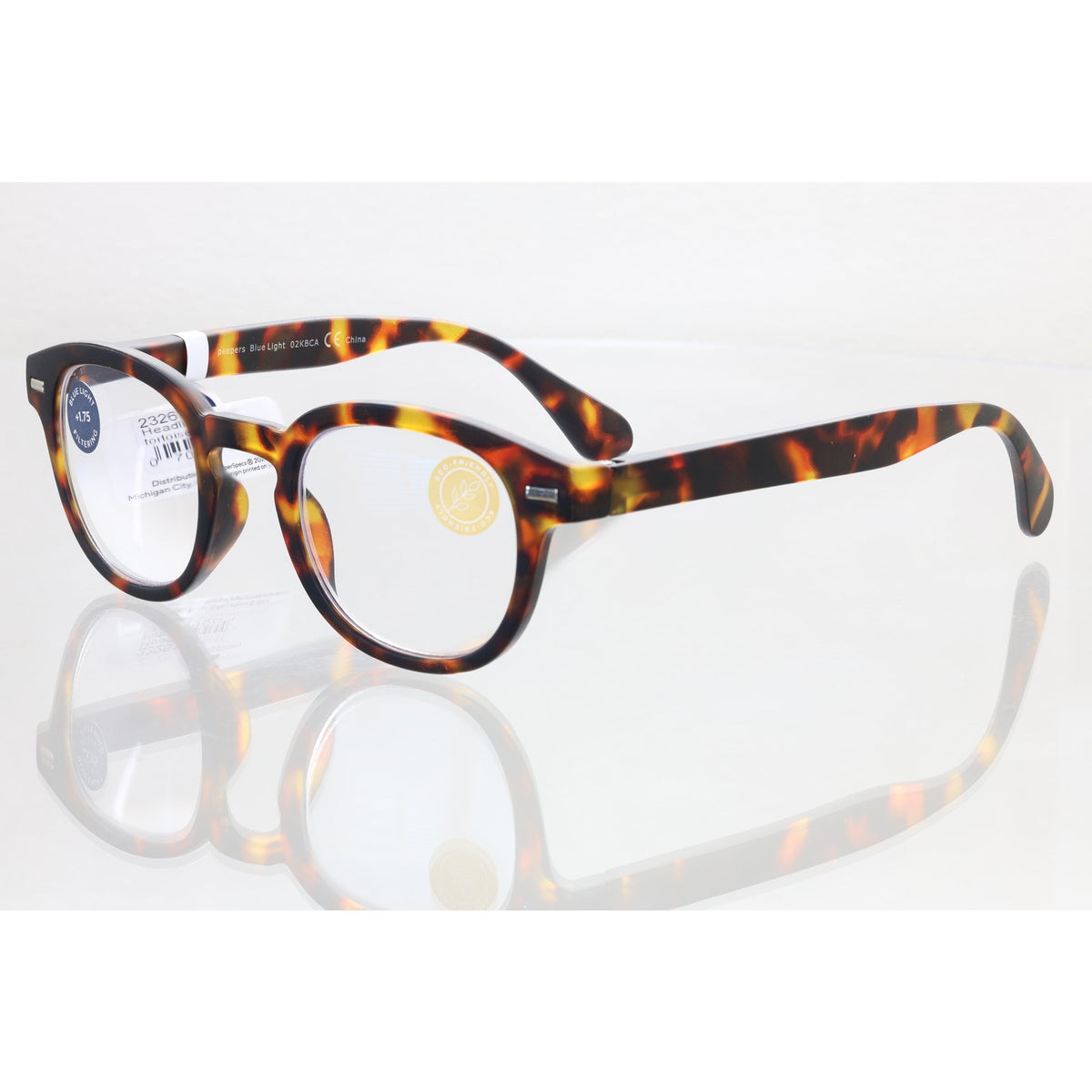 Peepers Headliner 2326 +1.75 brown reading glasses