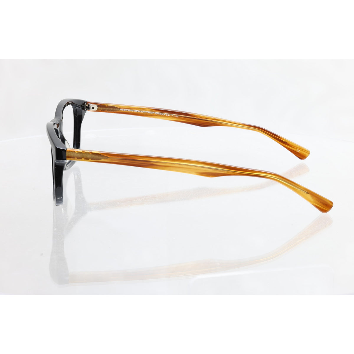 Heart 3210 Black/Blonde Havana 54-17-145mm Eyeglass FRAMES ONLY - GOOD CONDITION