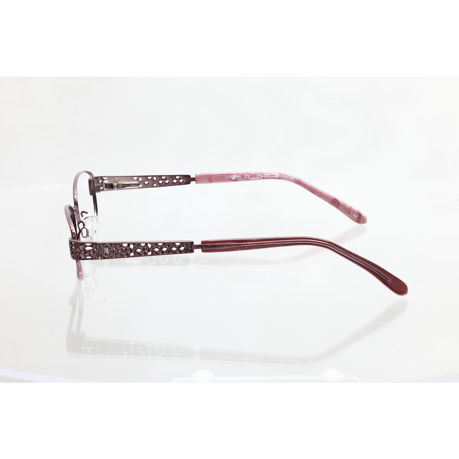 Jessica McClintock JMC 197 51-17-135mm Lavender Eyeglass FRAMES ONLY - GOOD