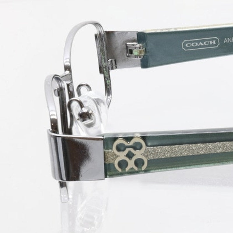 Coach Aneko (1030) 48-17-135mm Gunmetal Silver/Blue Eyeglass FRAMES ONLY - GOOD