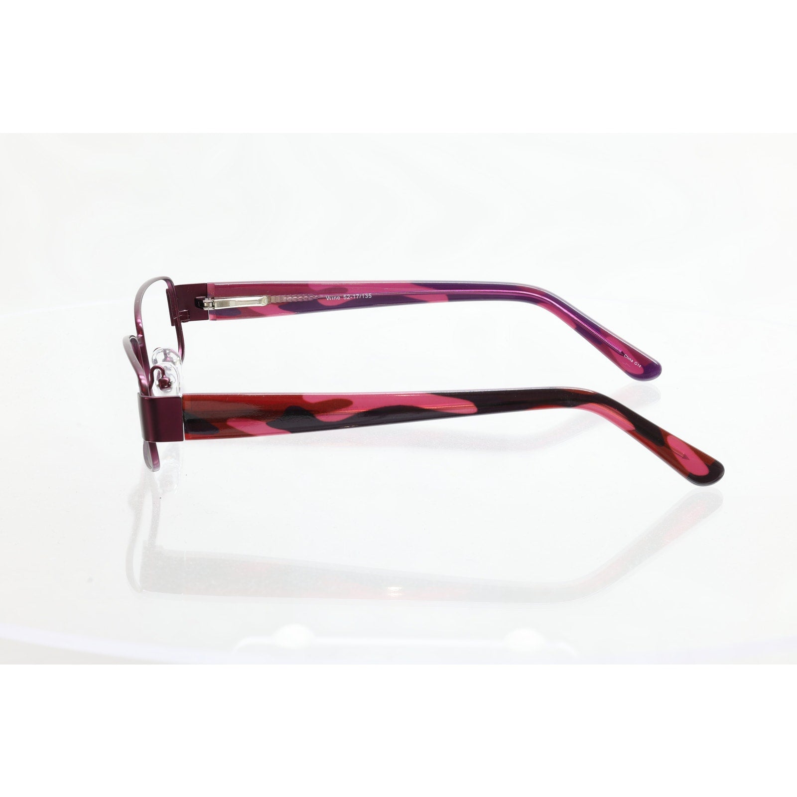 Fregossi 608 52-17-135mm WINE Eyeglass FRAMES ONLY - GOOD CONDITION