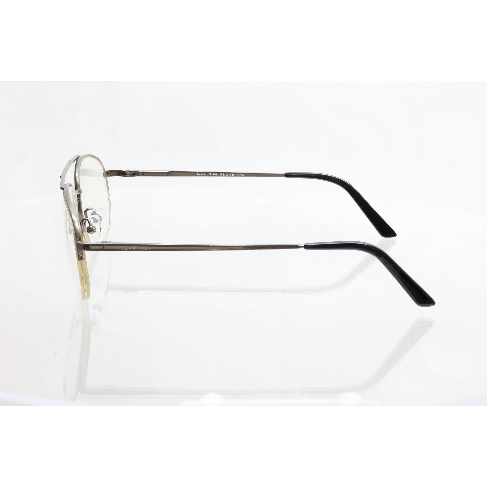 Van Heusen Artie 58-19-140mm Gunmetal Eyeglass FRAMES ONLY - GOOD CONDITION