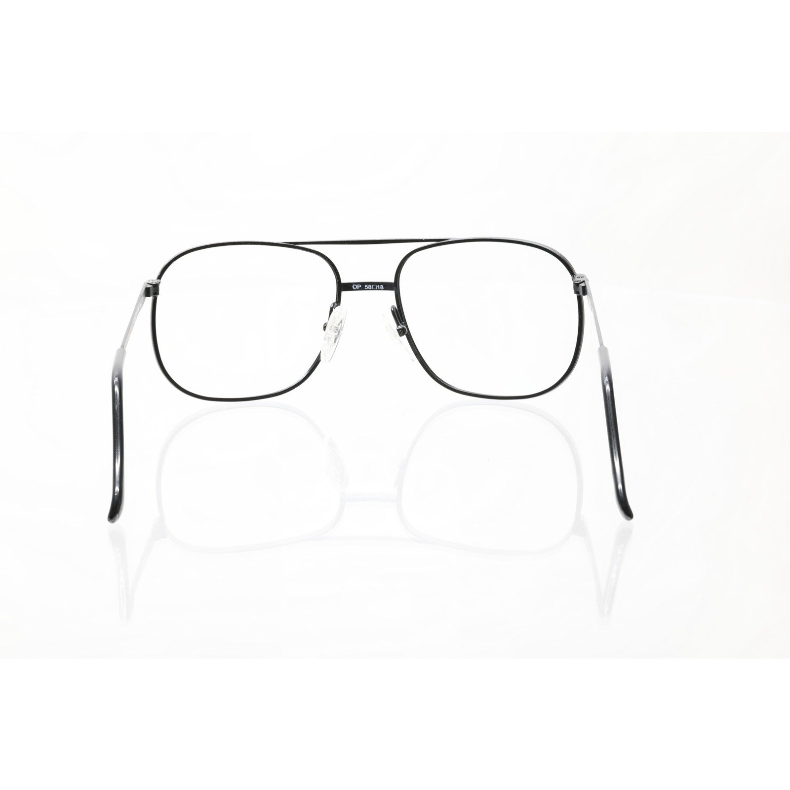 ArtCraft USA OP Black Aviator 58-18-145mm Eyeglasses FRAMES ONLY - VERY GOOD