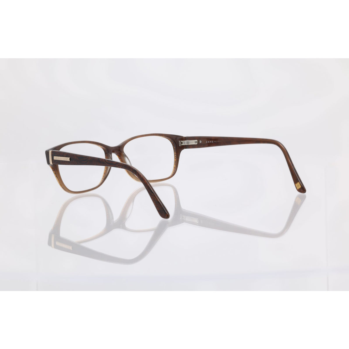 Anne Klein AK5017 (208) mocha animal eyeglass frames, photo 5 of 9