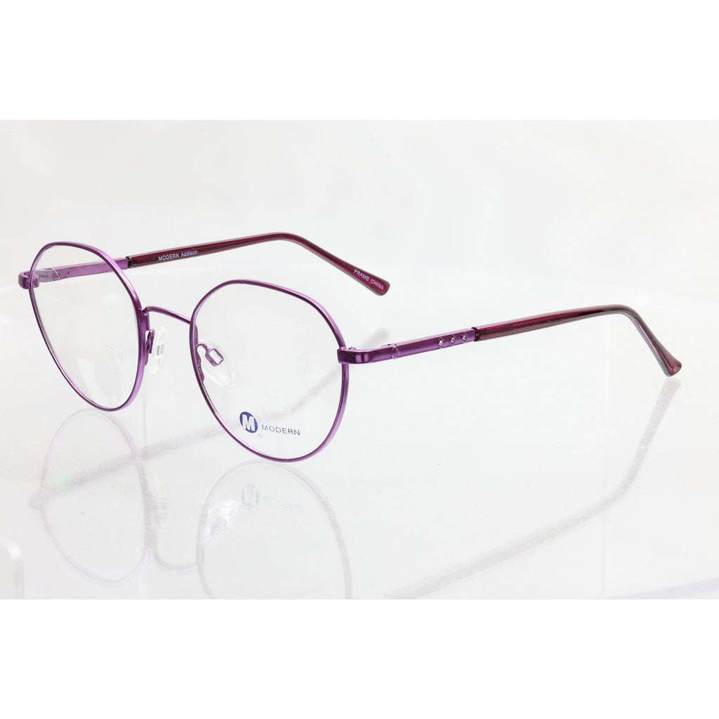 Modern Addison Matte Purple 50-20-140mm Eyeglass FRAMES ONLY - NEW/WITHOUT TAGS
