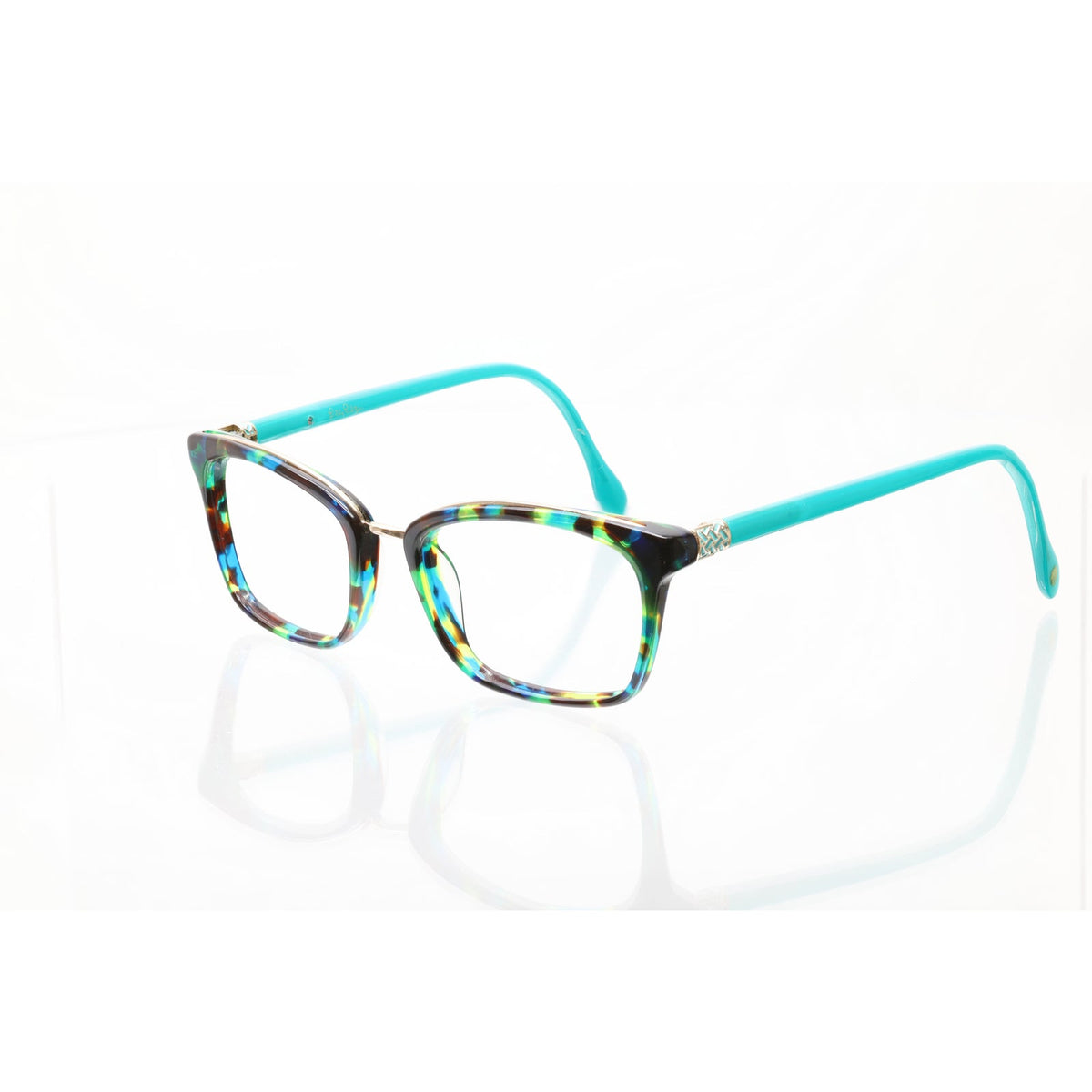 Lilly Pulitzer Bellmont AQ aqua eyeglass frames