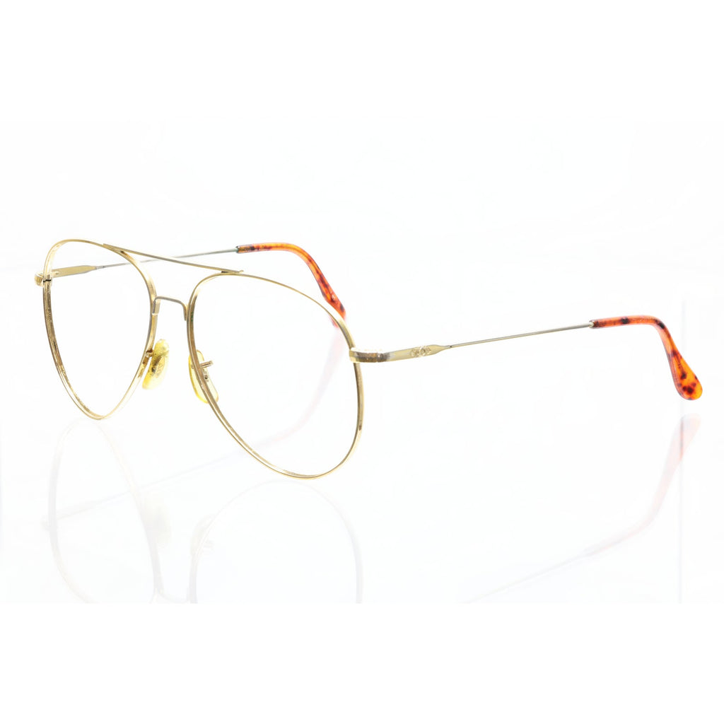 AO American Optical Gold Aviator sunglass frames