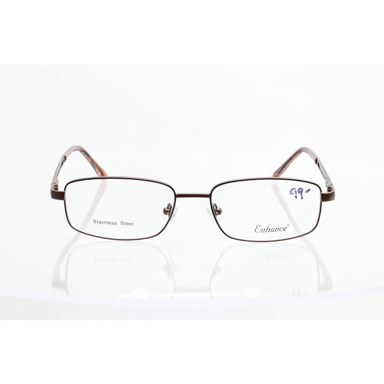 Enhance 3867 Matt Coffee 55-17-145mm Eyeglasses FRAMES ONLY - NEW CONDITION