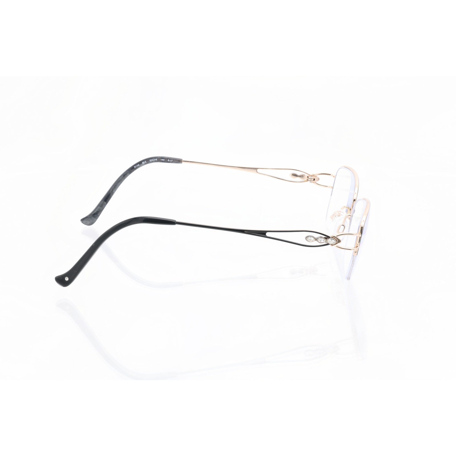 Tura R134 BLK 53-18-140mm Eyeglasses FRAMES ONLY - VERY GOOD CONDITION
