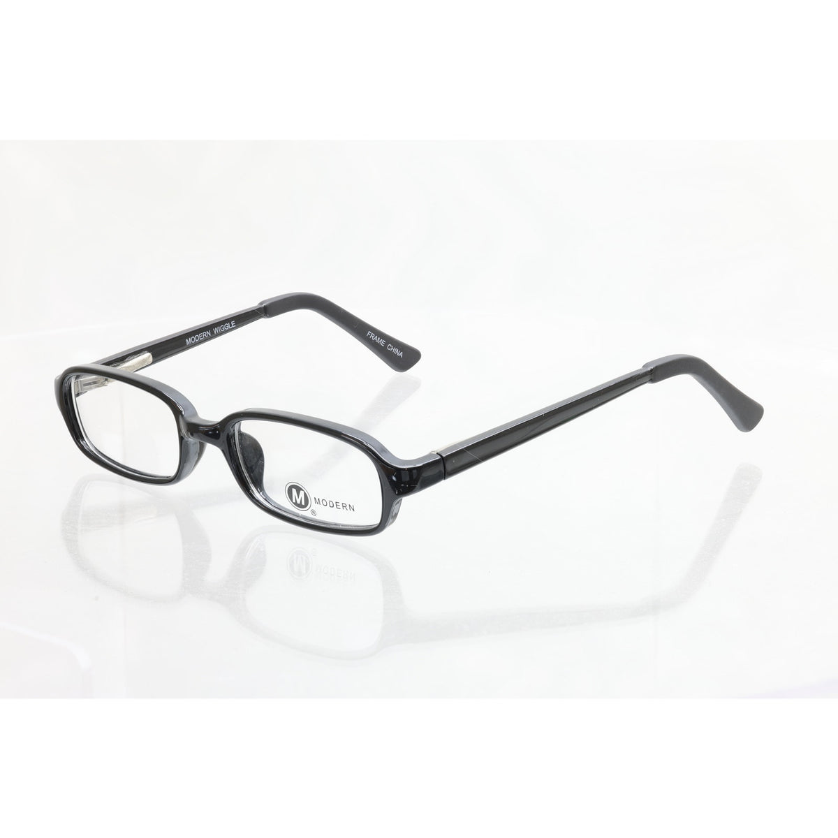 Modern Wiggle Black 42-18-125mm Eyeglass FRAMES ONLY - NEW/WITHOUT TAGS