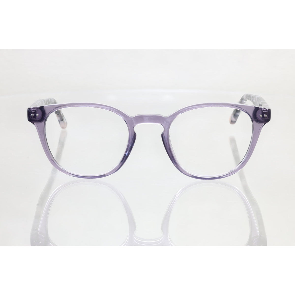 Adin Thomas Studio ATS-003 C1 pale purple/dark brown eyeglass frames, photo 3 of 8