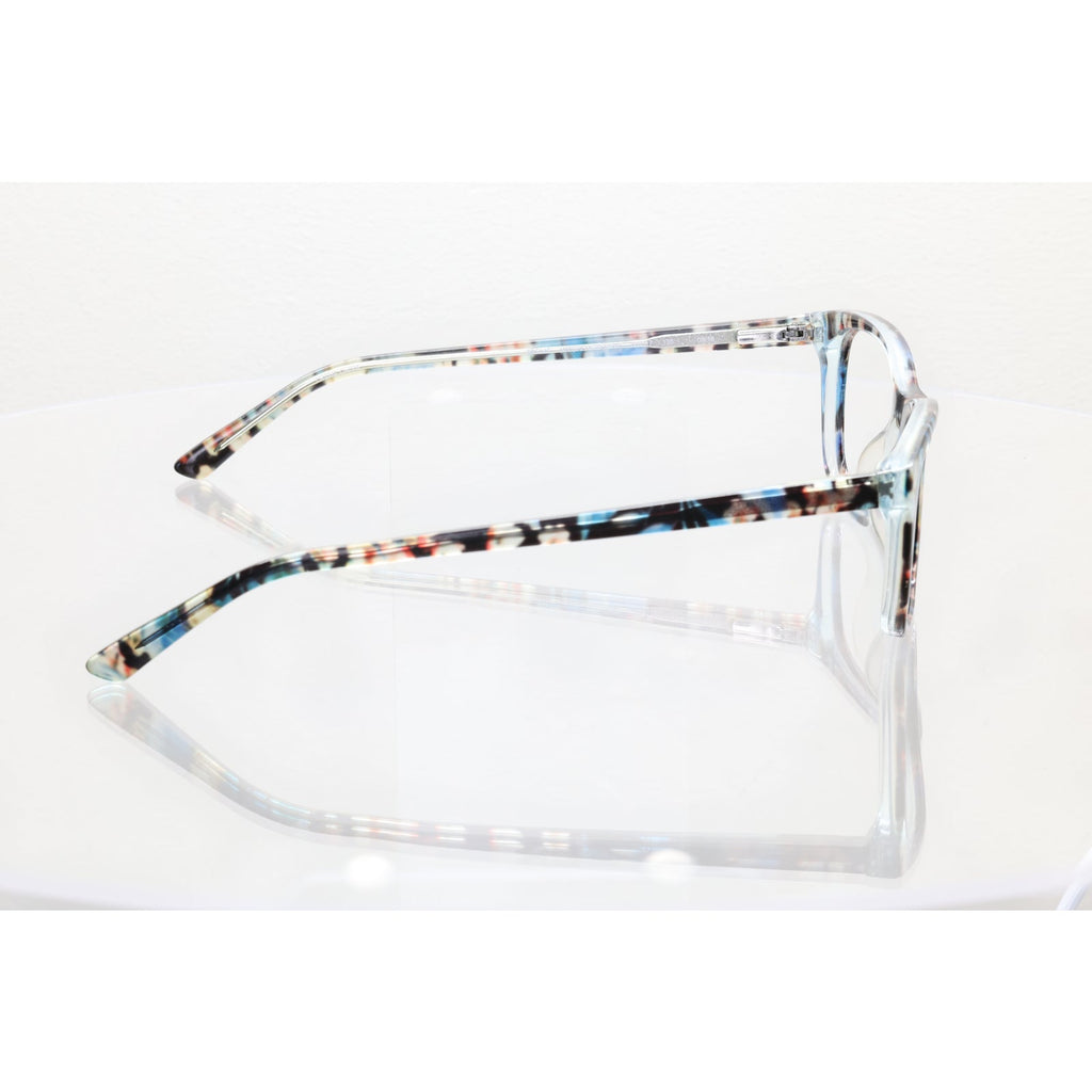 Bebe BB5145 (400) blue floral eyeglass frames, photo 6 of 8