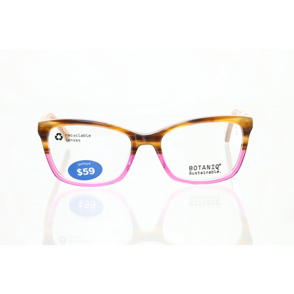Botaniq Bio 1037 C.102 brown/pink eyeglass frames, photo 3 of 8