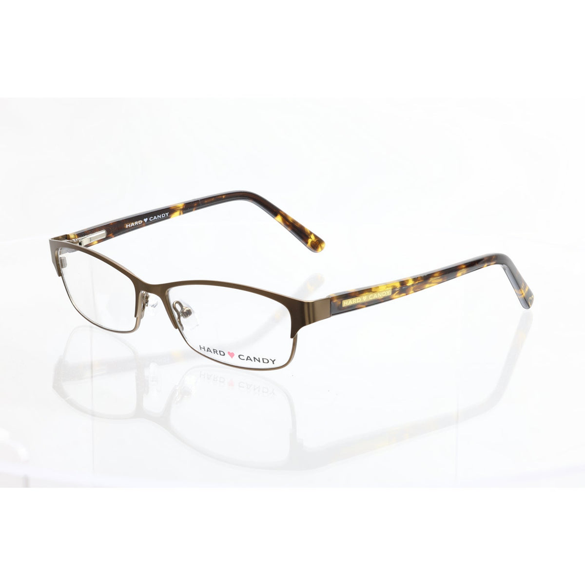 Hard Candy HC02 brown eyeglass frames