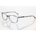 Bebe BB5145 (400) blue floral eyeglass frames