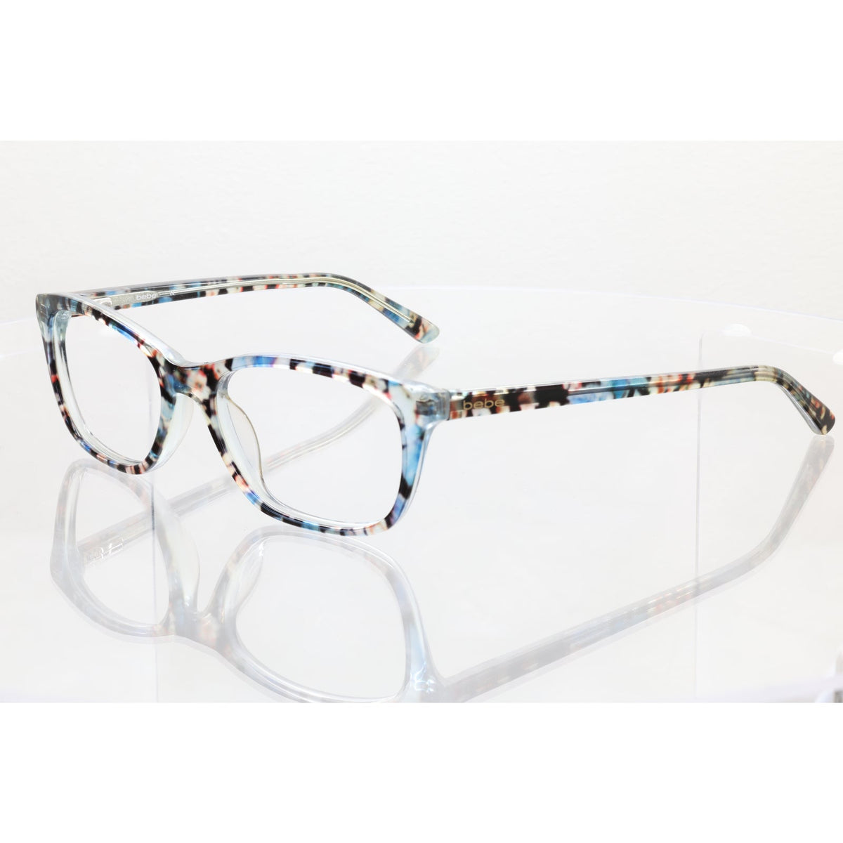 Bebe BB5145 (400) blue floral eyeglass frames