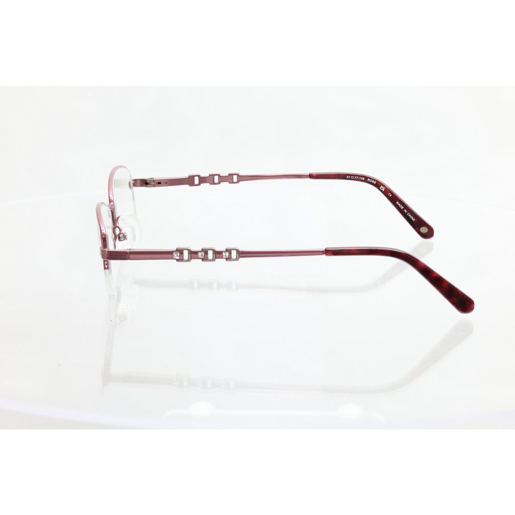 Bulova Titanium Missoula 51-17-135mm Rose Eyeglass FRAMES ONLY - GOOD CONDITION