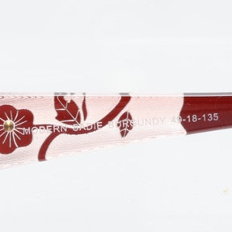 Modern Sadie Burgundy 49-18-135mm Eyeglass FRAMES ONLY - NEW/WITHOUT TAGS