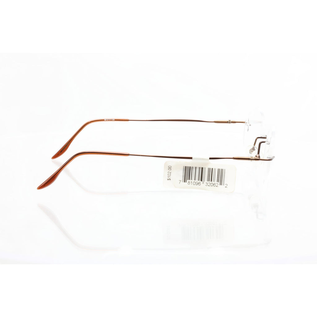 Naturally Rimless NR-372 BRWN eyeglass frames, photo 6 of 6