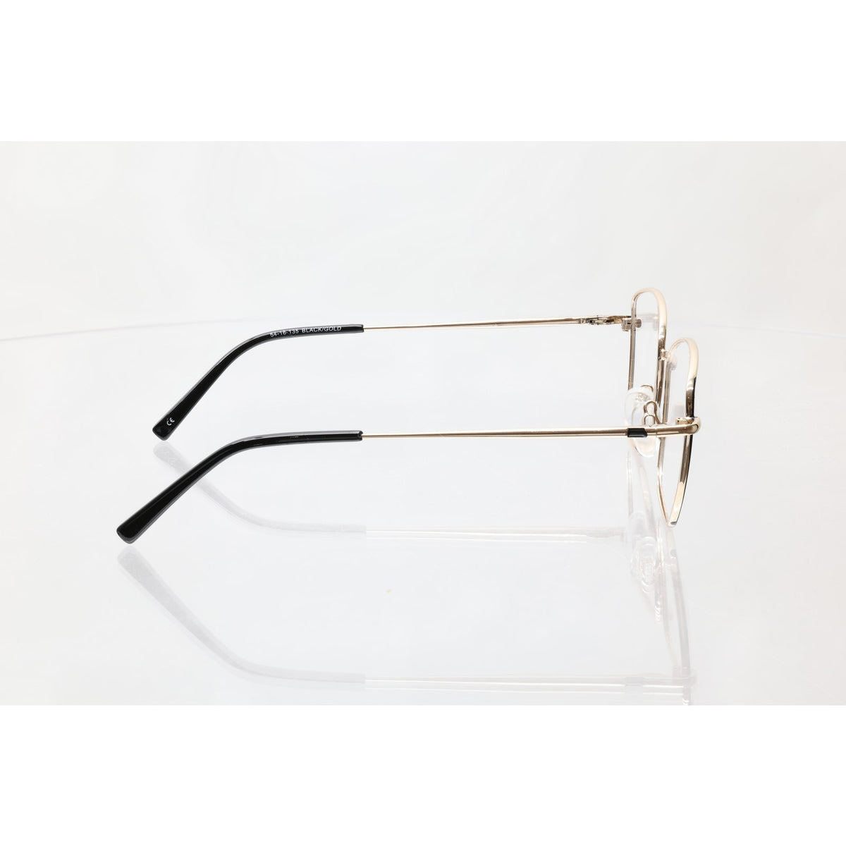 Modern Daylight Black/Gold 54-16-135mm Eyeglass FRAMES ONLY - NEW/WITHOUT TAGS