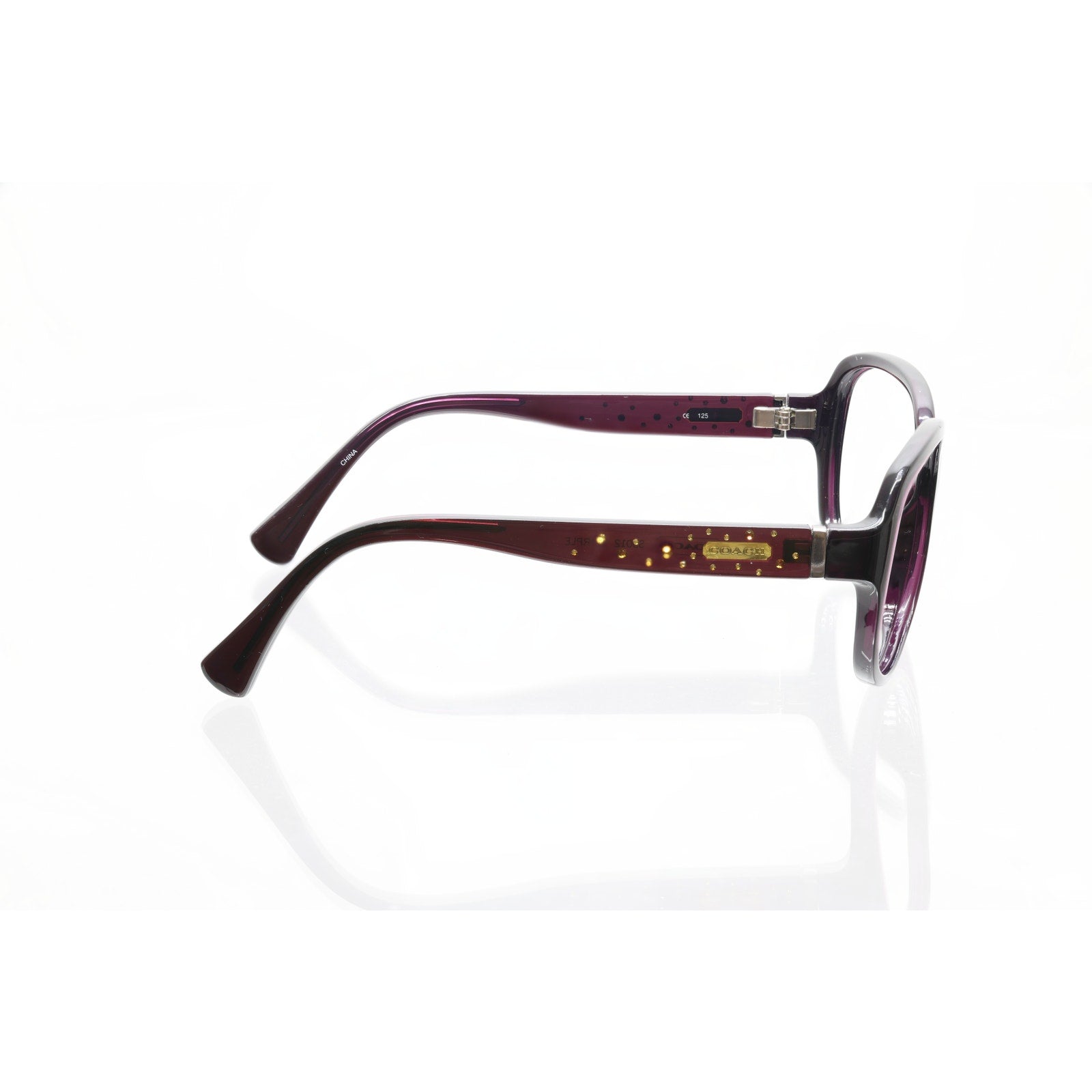 Coach S3012 Purple Cold Insert 57-16-125mm Sunglass FRAMES ONLY - VERY GOOD