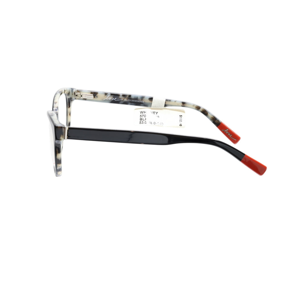 Love by Ellen DeGeneres Whitney BLKTT 53-18-140mm Eyeglasses FRAMES ONLY - NEW