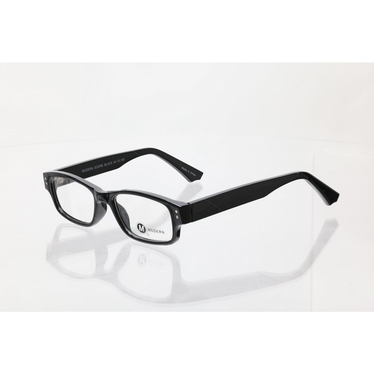 Modern Score Black 44-15-130mm Eyeglass FRAMES ONLY - NEW/WITHOUT TAGS