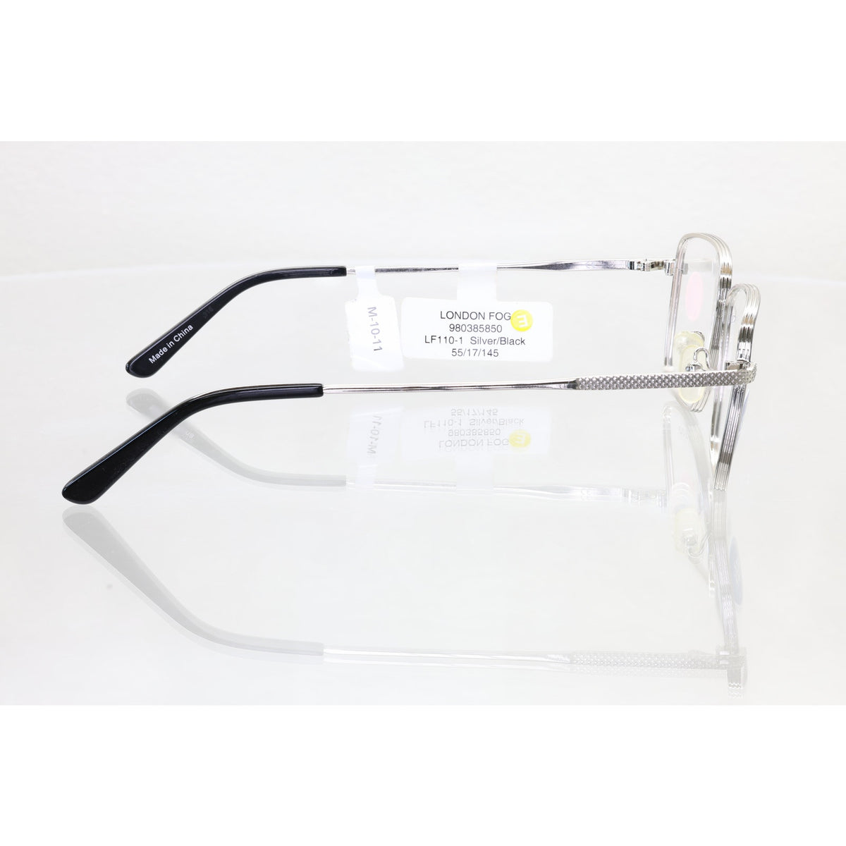 London Fog LF110 C1 silver/black eyeglass frames, photo 6 of 7