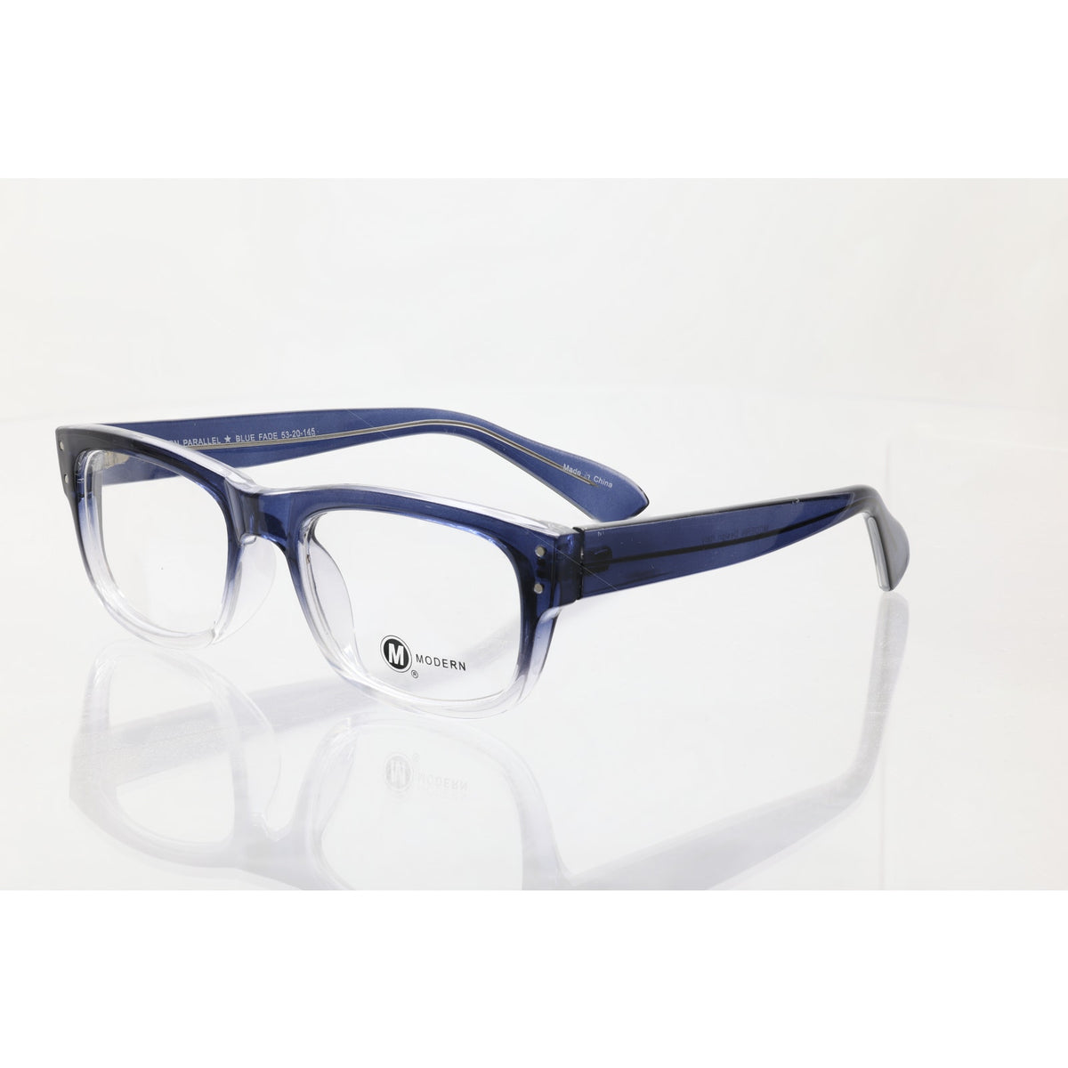 Modern Parallel Blue Fade 53-20-145mm Eyeglass FRAMES ONLY - NEW/WITHOUT TAGS