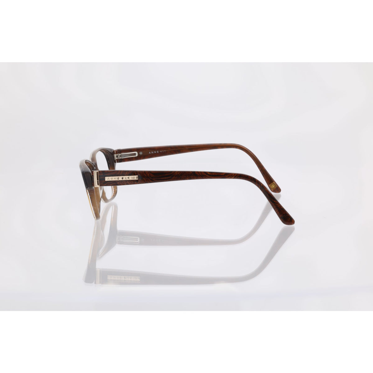 Anne Klein AK5017 (208) mocha animal eyeglass frames, photo 4 of 9