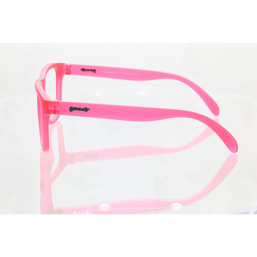 Goodr Flamingos on a Booze Cruise pink sunglass frames, photo 4 of 8