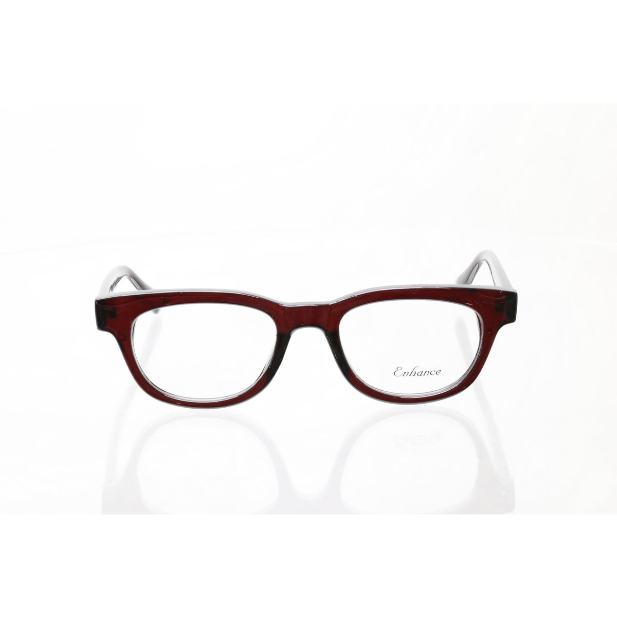 Enhance 3855 SBR dark red eyeglass frames, photo 3 of 6
