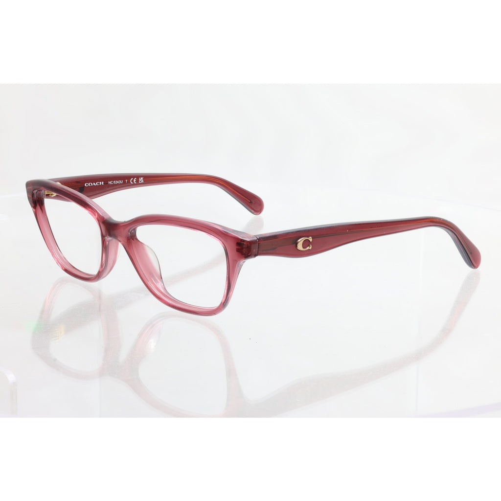 Coach HC 6243U 5824 (Transparent Burgundy) 49-16-135 Eyeglass FRAMES ONLY - GOOD