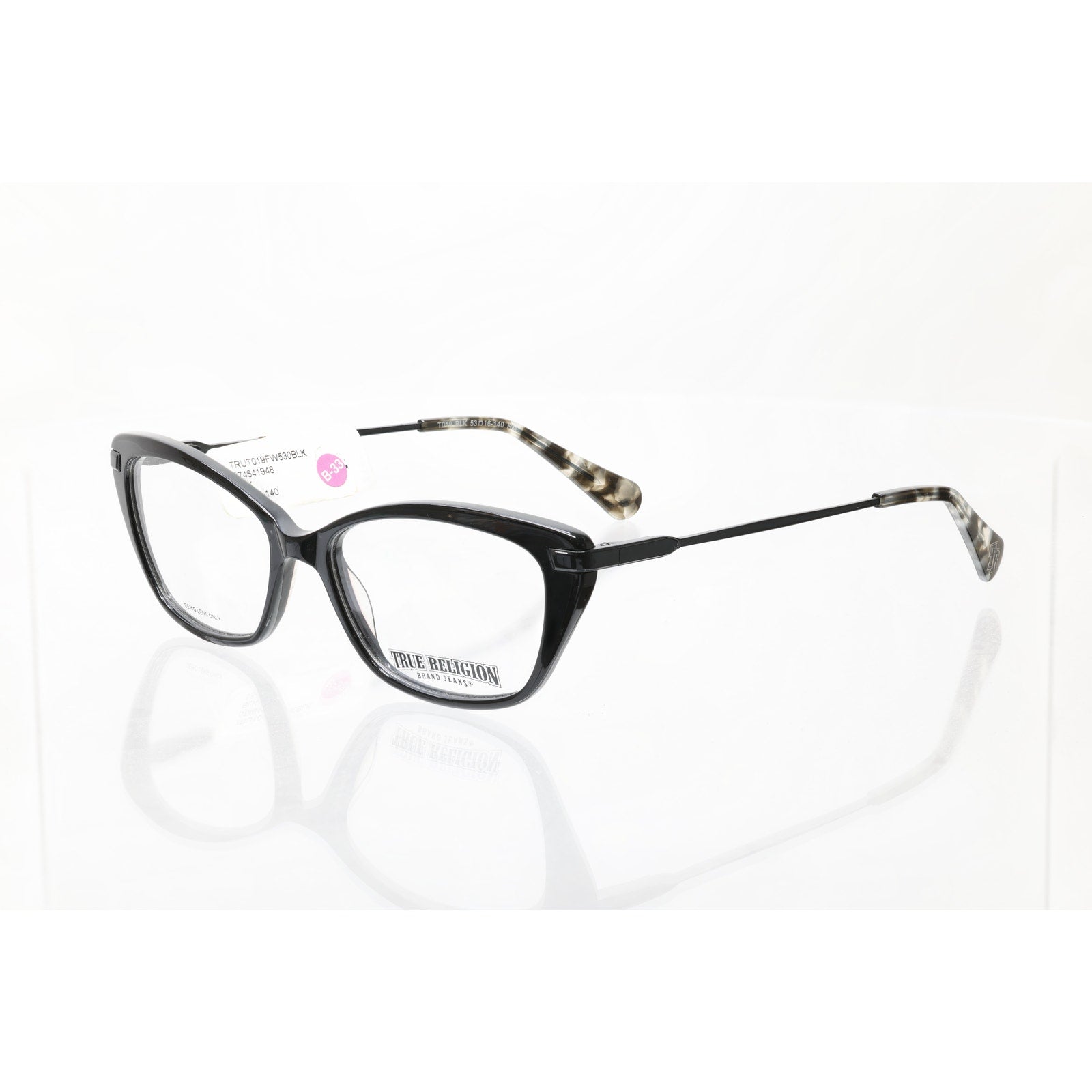 True Religion T019 BLK 53-16-140mm Eyeglasses FRAMES ONLY - NEW CONDITION