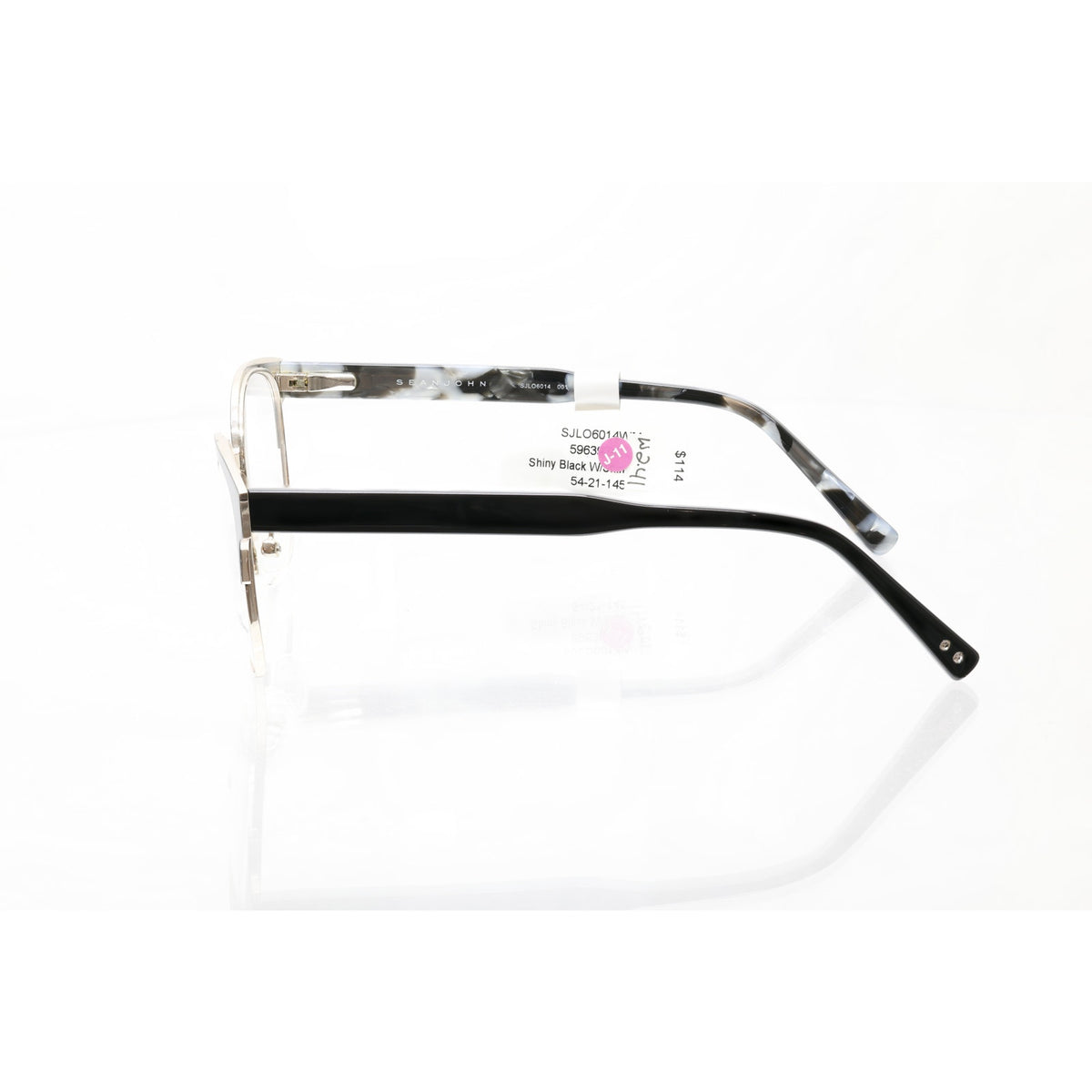 Sean John SJLO6014 001 Shiny Black 54-21-145mm Eyeglasses FRAMES ONLY - NEW