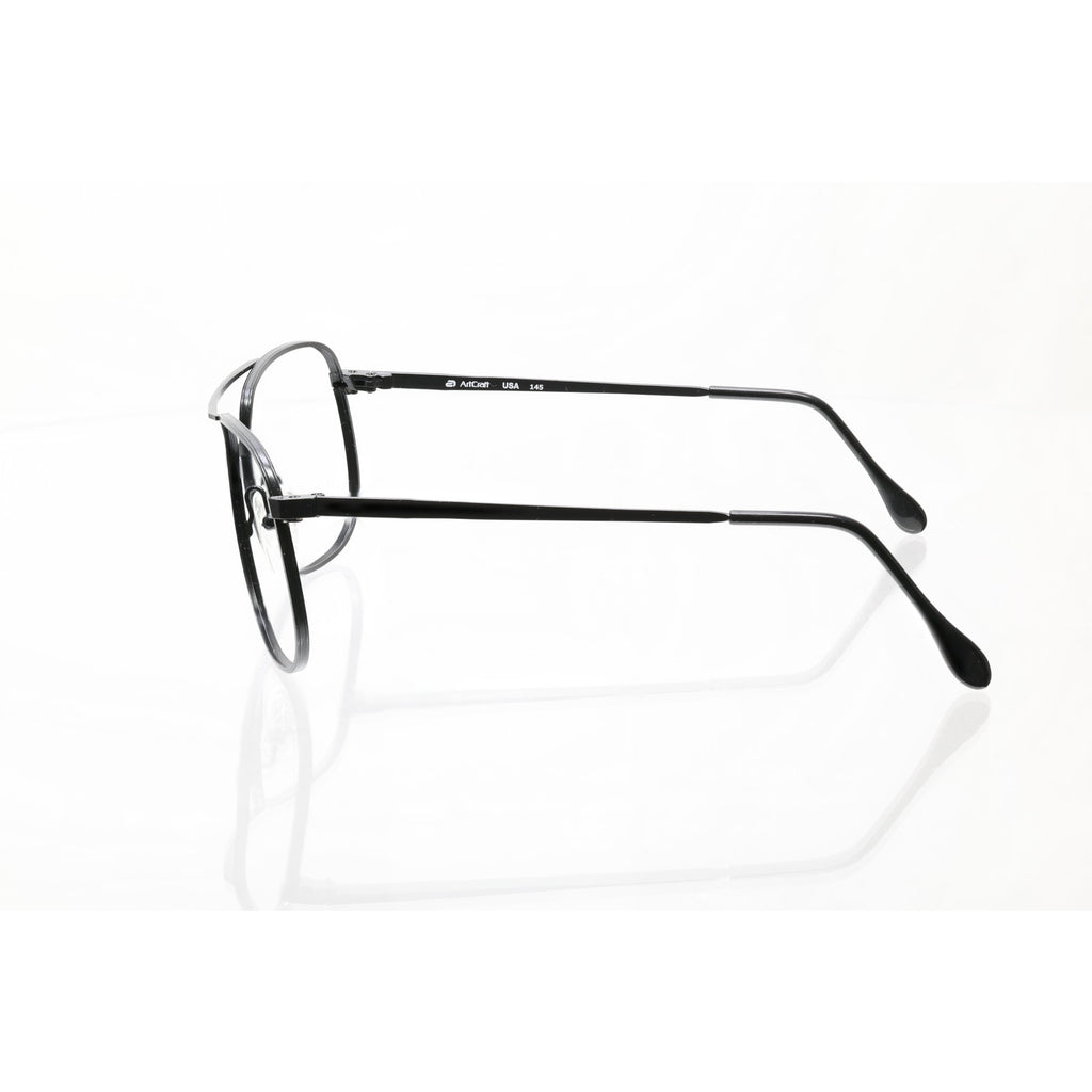 ArtCraft USA OP Black Aviator 58-18-145mm Eyeglasses FRAMES ONLY - VERY GOOD