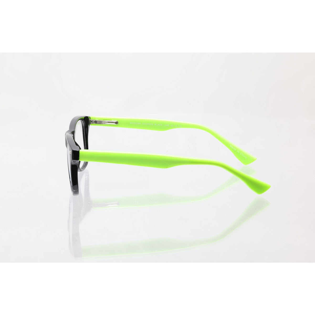Modern Goodies Black Lime 45-16-130mm Eyeglass FRAMES ONLY - NEW/WITHOUT TAGS