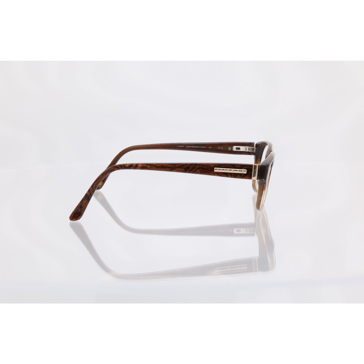 Anne Klein AK5017 (208) mocha animal eyeglass frames, photo 8 of 9