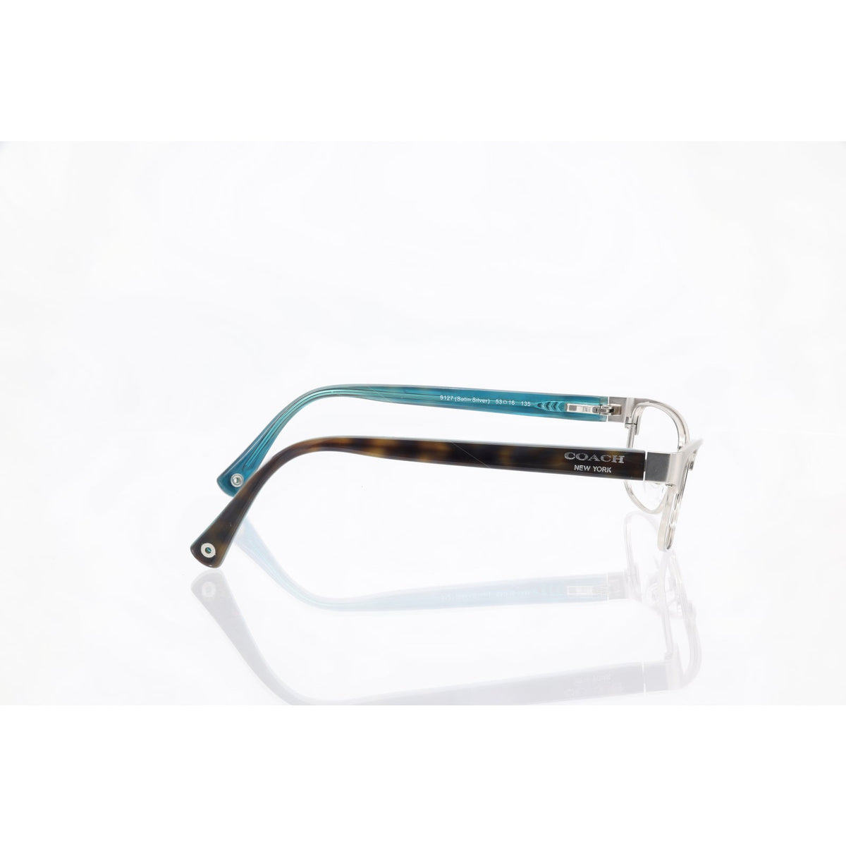 Coach HC5033 (Alyson) 9127 satin silver eyeglass frames, photo 6 of 6