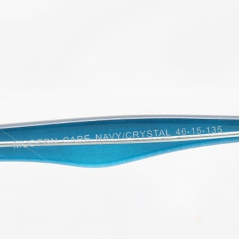 Modern Care Navy/Crystal 46-15-135mm Eyeglass FRAMES ONLY - NEW/WITHOUT TAGS