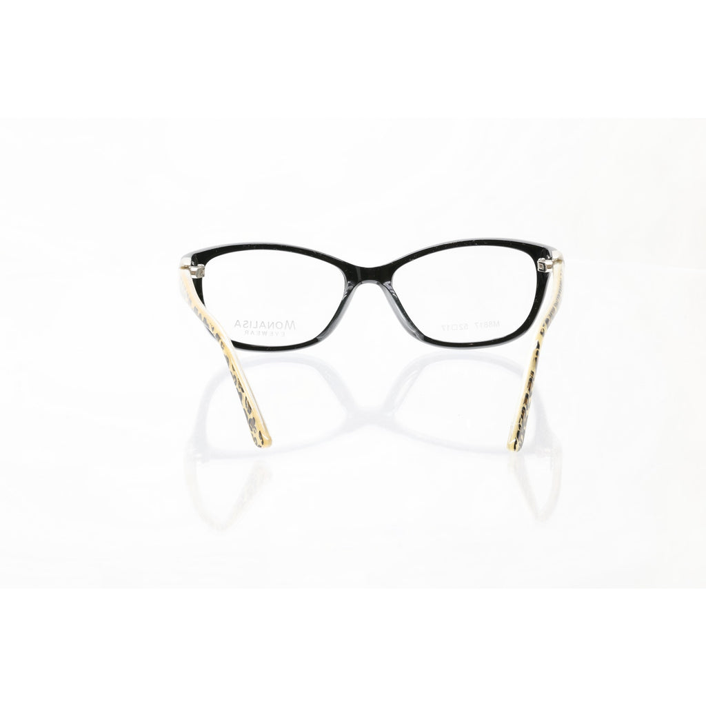 Monalisa M8817 C3 BK/Leopard 52-17-135mm Eyeglasses FRAMES ONLY - NEW CONDITION