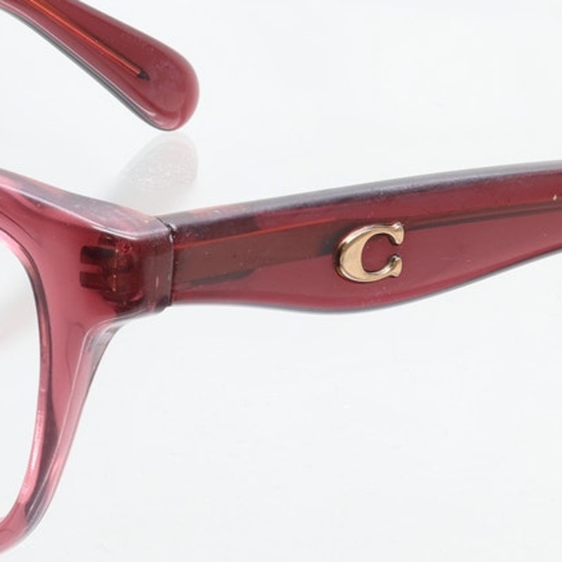 Coach HC 6243U 5824 (Transparent Burgundy) 49-16-135 Eyeglass FRAMES ONLY - GOOD