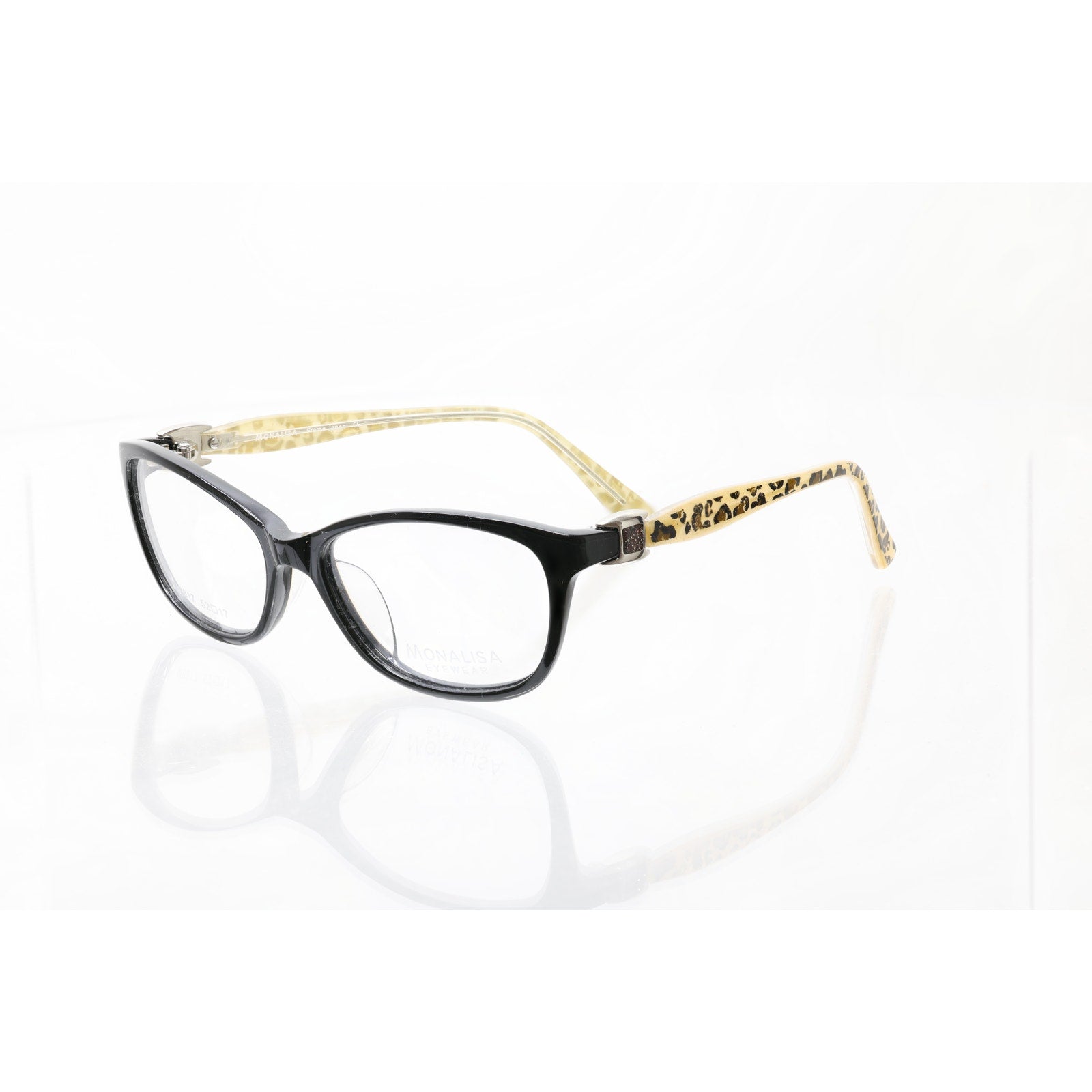 Monalisa M8817 C3 BK/Leopard 52-17-135mm Eyeglasses FRAMES ONLY - NEW CONDITION