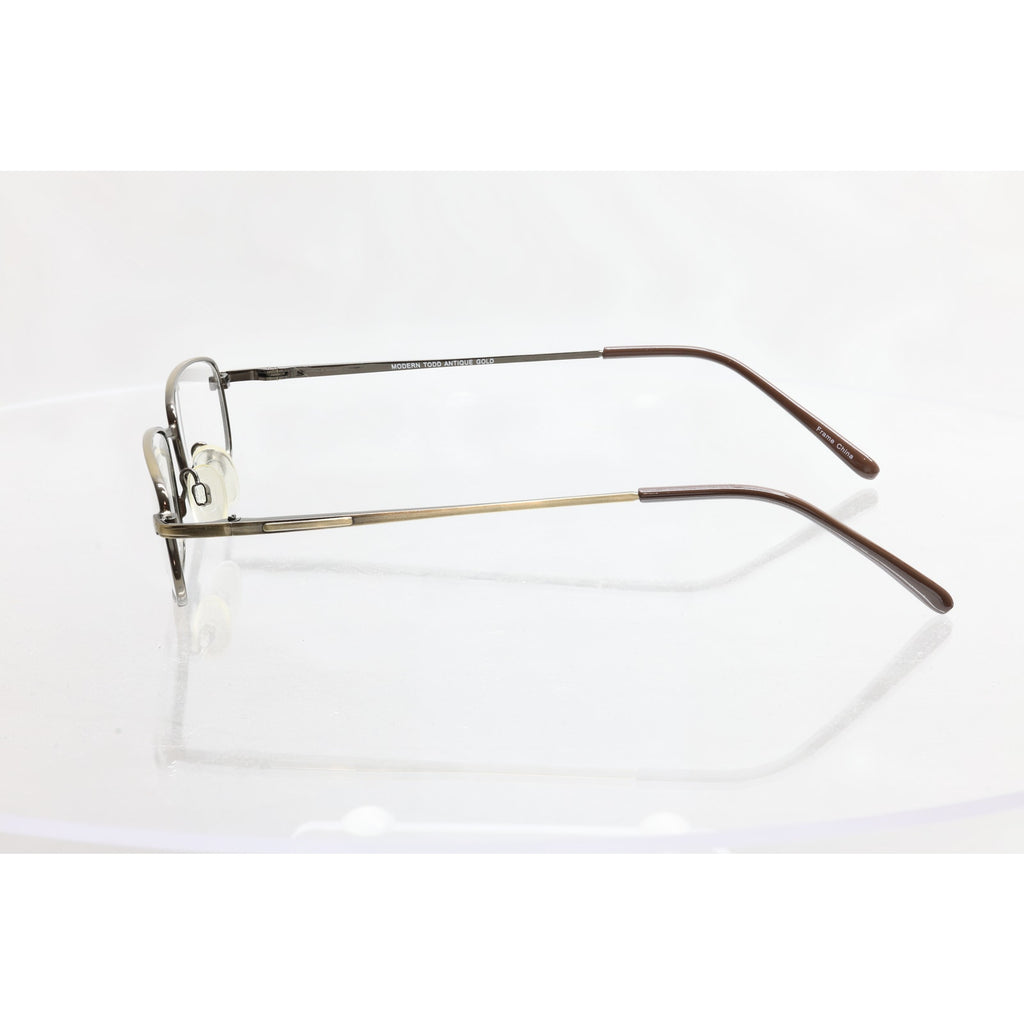 Modern Todd Antique Gold 50-18-145mm Eyeglass FRAMES ONLY - NEW/WITHOUT TAGS
